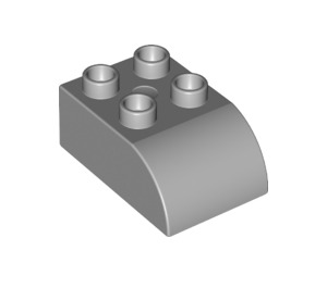 Duplo Medium Stone Gray Brick 2 x 3 with Curved Top (2302)