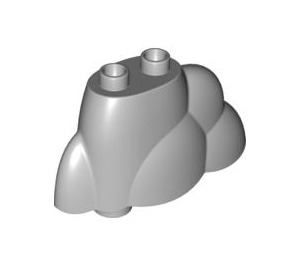 Duplo Grigio pietra medio Cespuglio con 2 Knobs (64132)