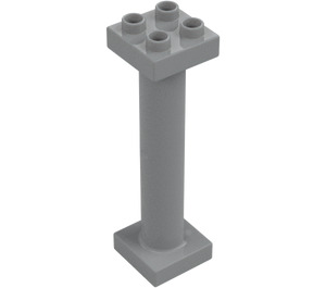 Duplo Medium steengrijs Column 2 x 2 x 6 (57888 / 98457)