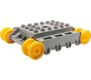 Duplo Średni kamienny szary Crawler Baza 8 x 9 x 2