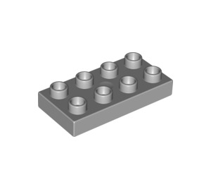 Duplo Medium Stone Gray Plate 2 x 4 (4538 / 40666)