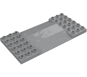 Duplo Medium Stone Gray Plate 6 x 12 with Ramps (95463)