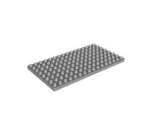 Duplo Medium Stone Gray Plate 8 x 16 (6490 / 61310)