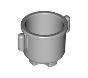 Duplo Medium Stone Gray Pot with Grip Handles (31042)
