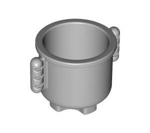 Duplo Medium Stone Gray Pot with Grip Handles (5729)