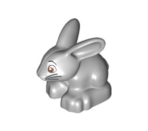 Duplo Medium Stone Gray Rabbit with Whiskers (20230)