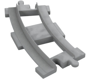 Duplo Medium Stone Gray Rail Curved (6378)