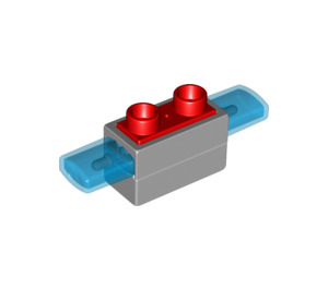 Duplo Medium steingrå Siren med Lys og Lyd (92925)