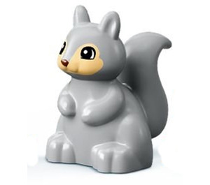 Duplo Mittleres Steingrau Squirrel mit Beige Gesicht (18115 / 19053)