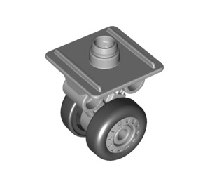 Duplo Medium Stone Gray Wheel Suspension with 2wh (10902)