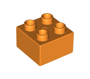 Duplo Orange Brique 2 x 2 (3437 / 89461)