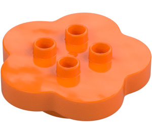 Duplo Orange Flower 4 x 4 (15515)