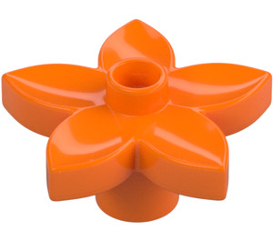 Duplo Orange Blume mit 5 Angular Blütenblätter (6510 / 52639)