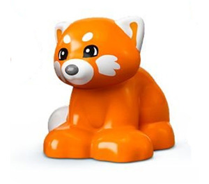 Duplo Orange Red Panda with White Patches (81464)
