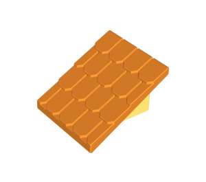 Duplo Naranja Shingled Tejado 2 x 4 x 2 (73566)