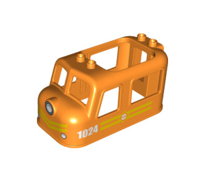 Duplo Orange Zug Motor Körper 4 x 8 x 3.5 (38744)