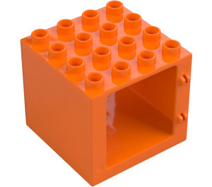 Duplo Orange Window Frame 4 x 4 x 3 (11345 / 18857)