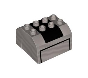 Duplo Pearl Light Gray Container Top 4 x 4 x 2Sp. (89710)