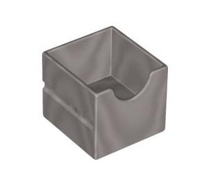 Duplo Pearl Light Gray Drawer with Cut Out (6471)