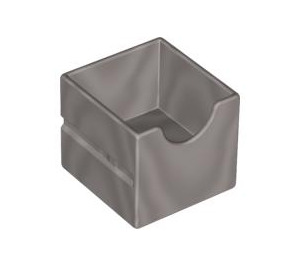 Duplo Grigio perlato chiaro Drawer con Cut Out (6471)