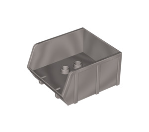 Duplo Grigio perlato chiaro Dump Corpo 4 x 4 x 2 senza ritaglio (31088)