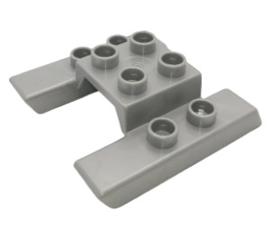 Duplo Gris Clair Perle Hélicoptère Sm. Pontoon (6353)