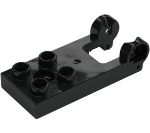 Duplo Plade 2 x 3 med Drum Holder med rødt mærke (65084 / 65491)