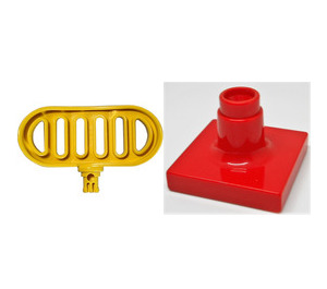 Duplo Radar Antenna Assembly with Red Base (4376)