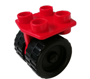 Duplo rouge Airplane roues
