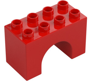 Duplo Punainen Kaari Palikka 2 x 4 x 2 (11198)