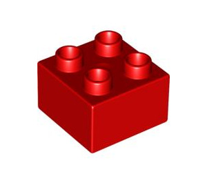Duplo rouge Brique 2 x 2 (3437 / 89461)
