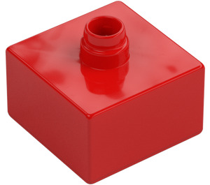 Duplo Rød Kloss 2 x 2 med Stift (92011)