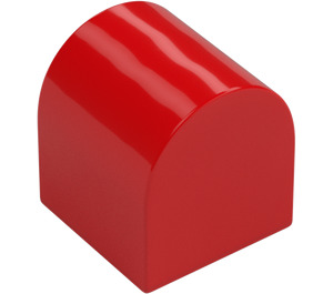 Duplo Rojo Ladrillo 2 x 2 x 2 con Parte superior curva (3664)