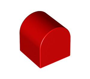 Duplo Red Brick 2 x 2 x 2 with Curved Top (3664)