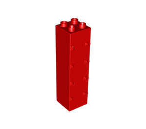 Duplo Red Brick 2 x 2 x 6 with Hinges (16087 / 87322)