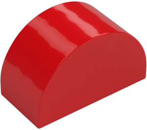 Duplo Red Brick 2 x 4 x 2 with Curved Top (31213)