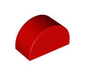 Duplo Red Brick 2 x 4 x 2 with Curved Top (31213)