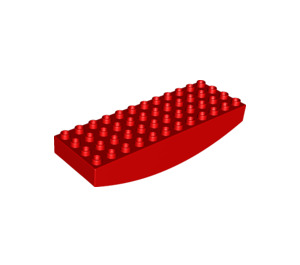 Duplo Red Brick 4 x 12 x 2 Inverted Bow (39927)