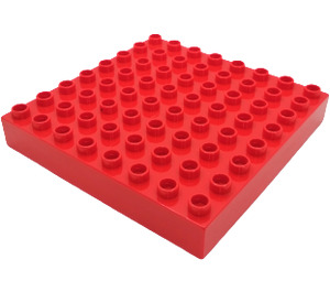 Duplo rouge Brique 8 x 8 x 1 (31113)
