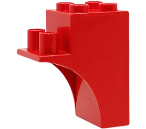 Duplo Red Brick demi-arch