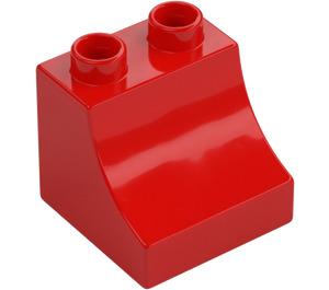 Duplo Rød Klods med Curve 2 x 2 x 1.5 (11169)