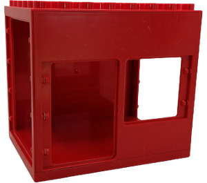 Duplo Red Building Block 6 x 8 x 6 with Door and Window
