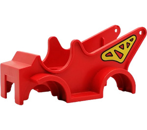 Duplo Red car body with crane