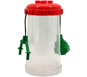 Duplo Red Cart Lid with Green Weight