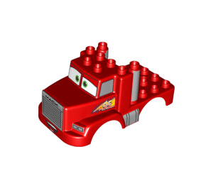 Duplo Red Chassis 5 x 9 x 3 Mack (33517)