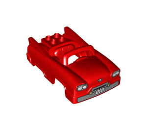 Duplo Red Chassis 6 x 10 x 3 (77949)