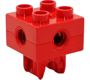 Duplo Red Clutch Brick with Thread (74957 / 87249)