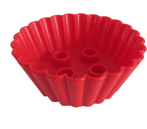 Duplo Red Cupcake Liner 4 x 4 x 1.5 (18805 / 98215)