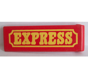 Duplo Red Door 1 x 4 x 1 with "EXPRESS"
