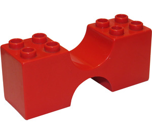 Duplo Rouge Double Arche 2 x 6 x 2